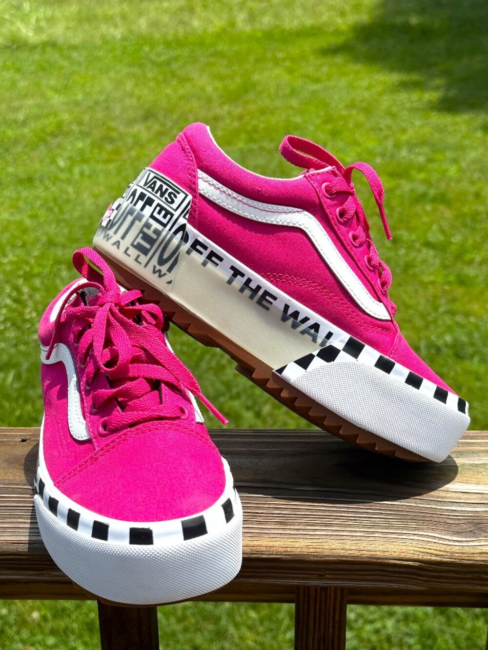 Vans Old Skool Stacked Platform Pink Barbiecore Y2K Sneakers 5.5 3945
